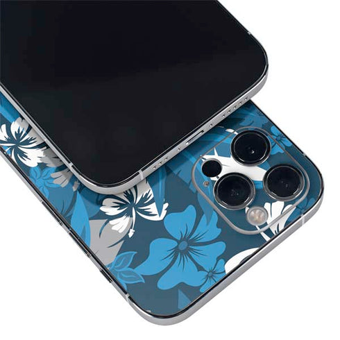 NFL Carolina Panthers Tropical Print iPhone 12 Pro Skin